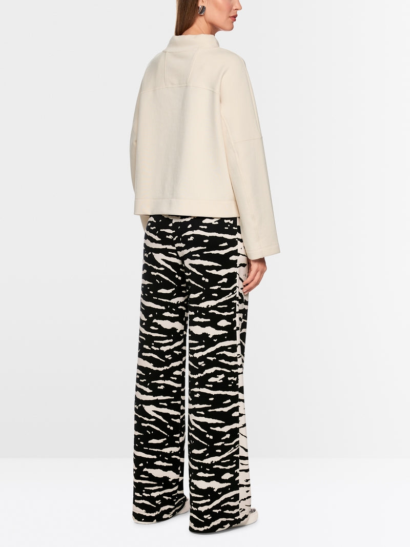 Marc Cain Animal Print Welkom Wide Leg Trousers AS81.13 J03