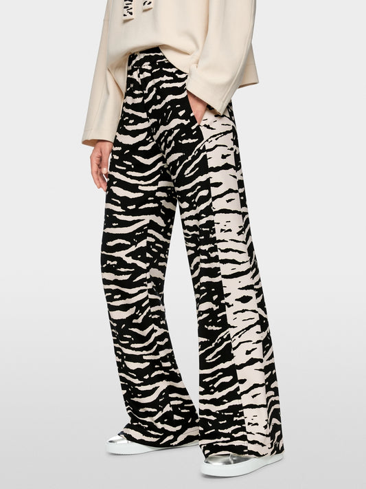 Marc Cain Animal Print Welkom Wide Leg Trousers AS81.13 J03