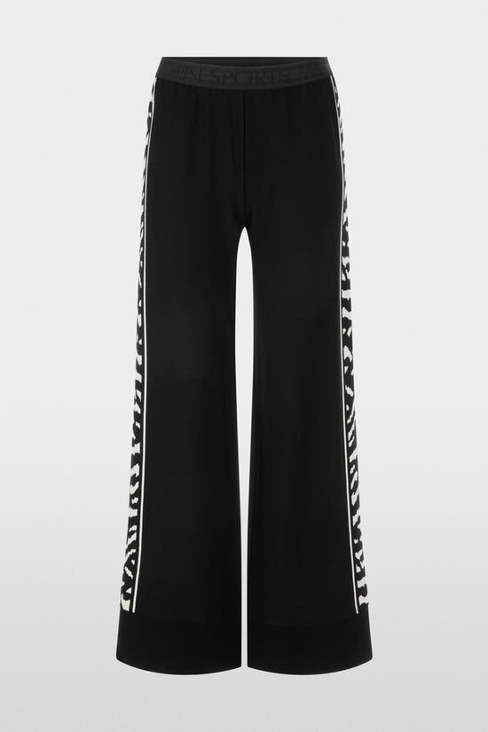 Marc Cain Sports Black Welkom Wide Leg Trousers AS81.25 M09