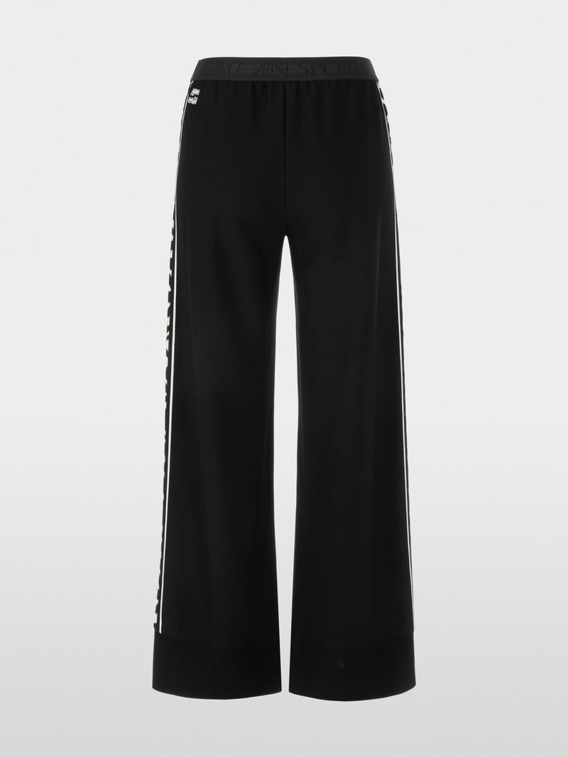 Marc Cain Sports Black Welkom Wide Leg Trousers AS81.25 M09