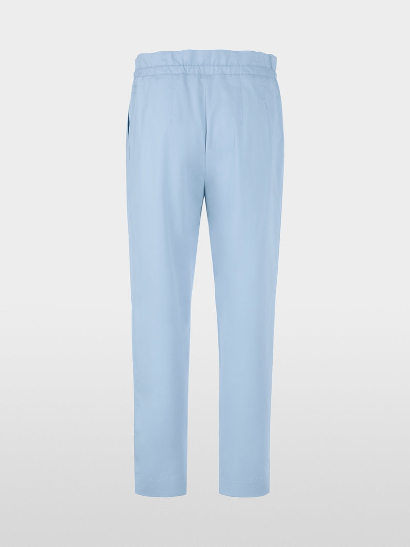 Marc Cain Sports Sky Blue FAQUS Paperbag Trousers with High Waist