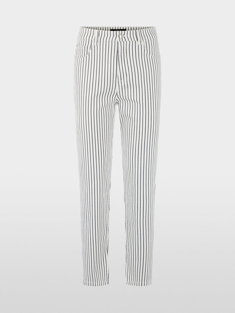 Marc Cain Sports Navy Striped Tapered Leg Jeans
