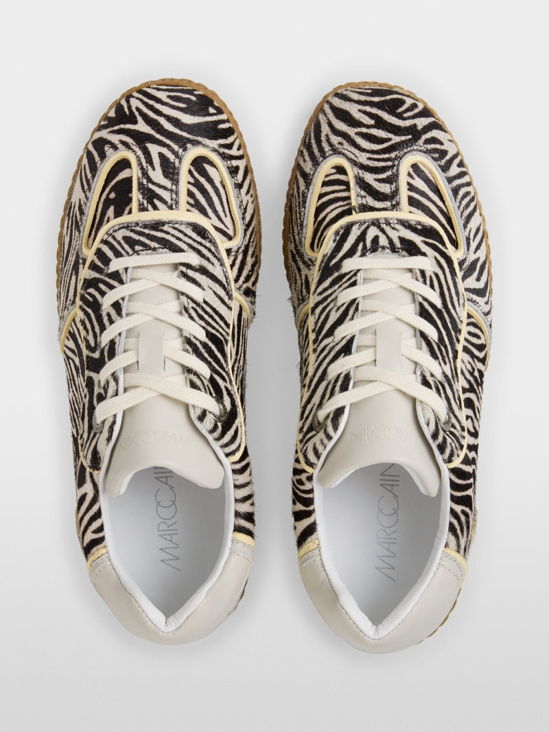 Mar Cain Animal Print Leather Trainers AS SH.01 L02