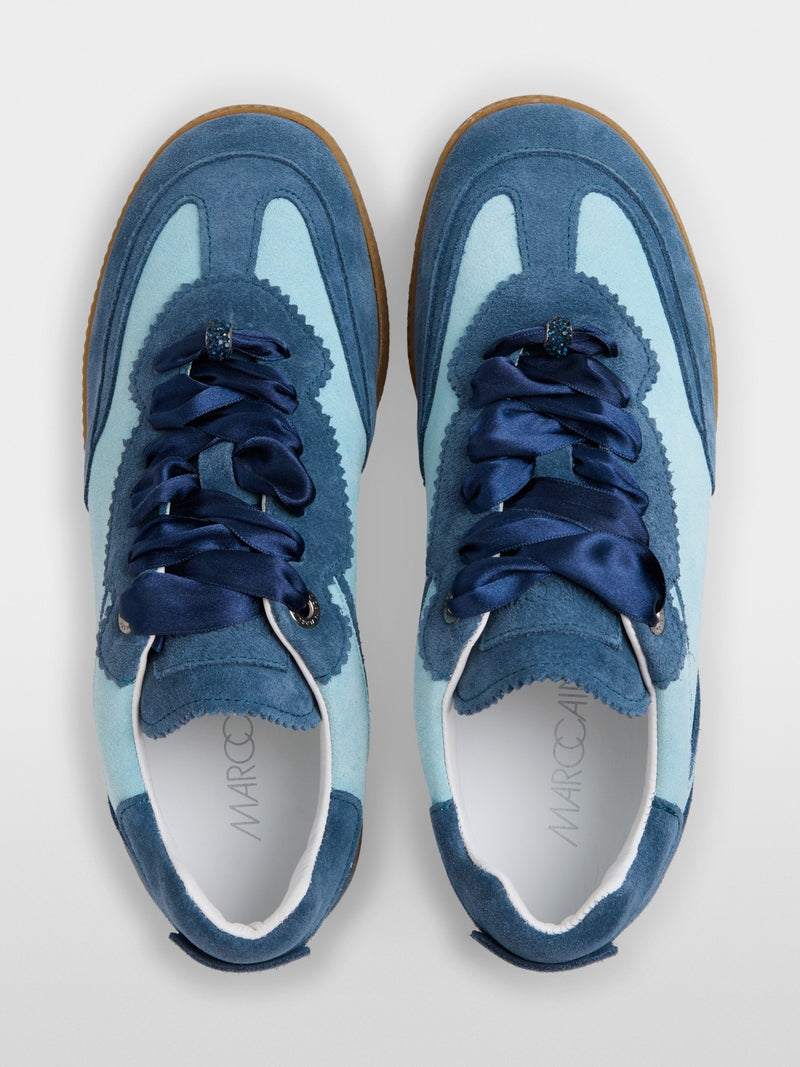 Marc Cain Sports Sky Blue Suede Trainers ASSH.07 l08