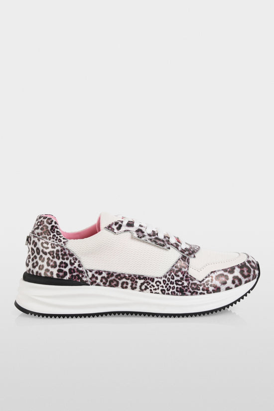 Marc Cain Sports Leopard Print Mixed Material Trainers AS SH.09 J47