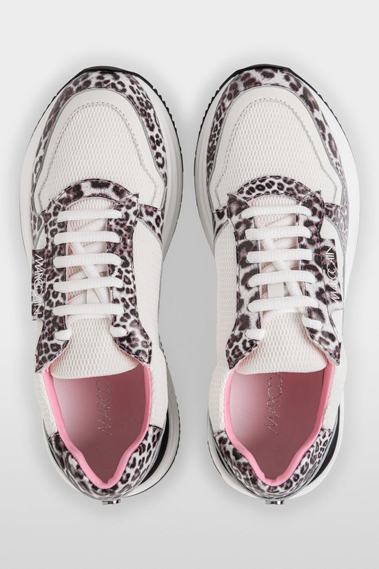Marc Cain Sports Leopard Print Mixed Material Trainers AS SH.09 J47