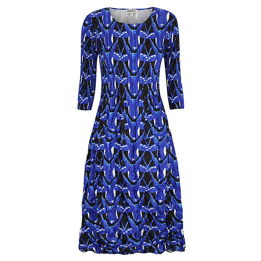 Alquema royal 3/4 sleeve smash pocket dress ADC544