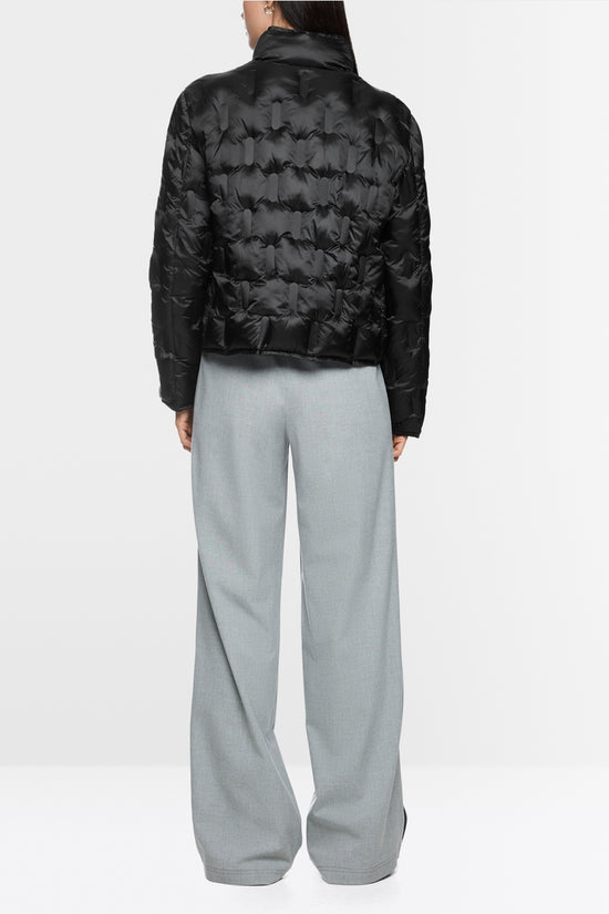 Marc Cain Black Quilted Jacket with Synthetic Down