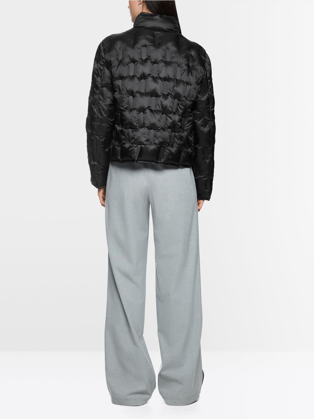 Marc Cain Black Quilted Jacket with Synthetic Down