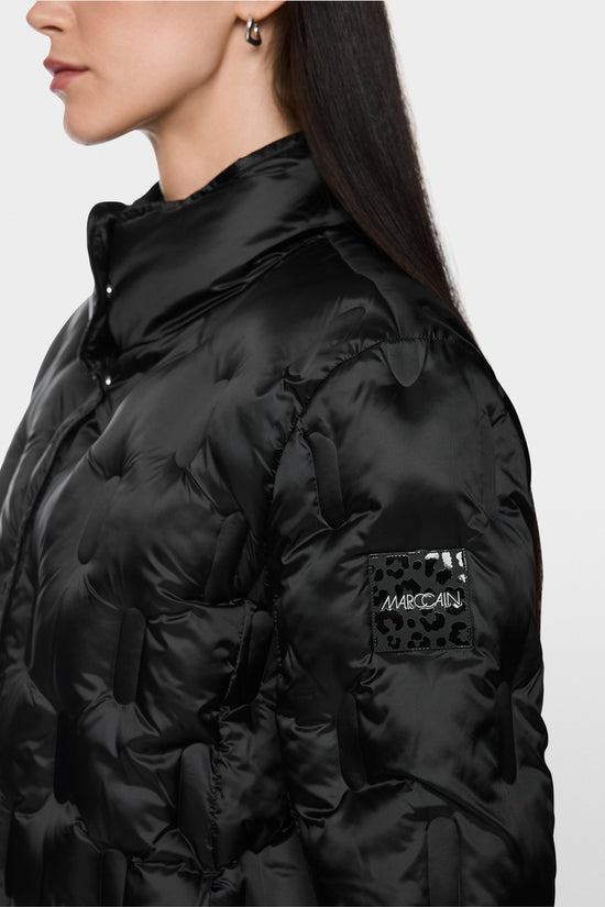 Marc Cain Black Quilted Jacket with Synthetic Down