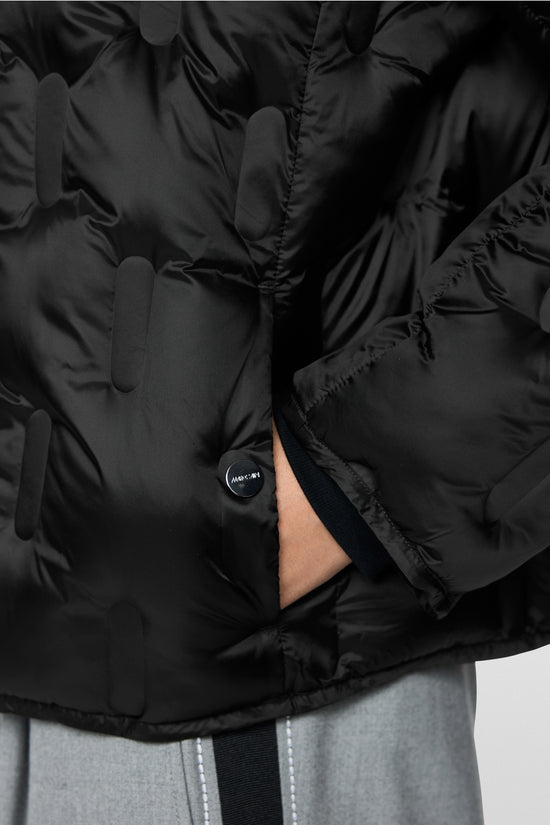 Marc Cain Black Quilted Jacket with Synthetic Down