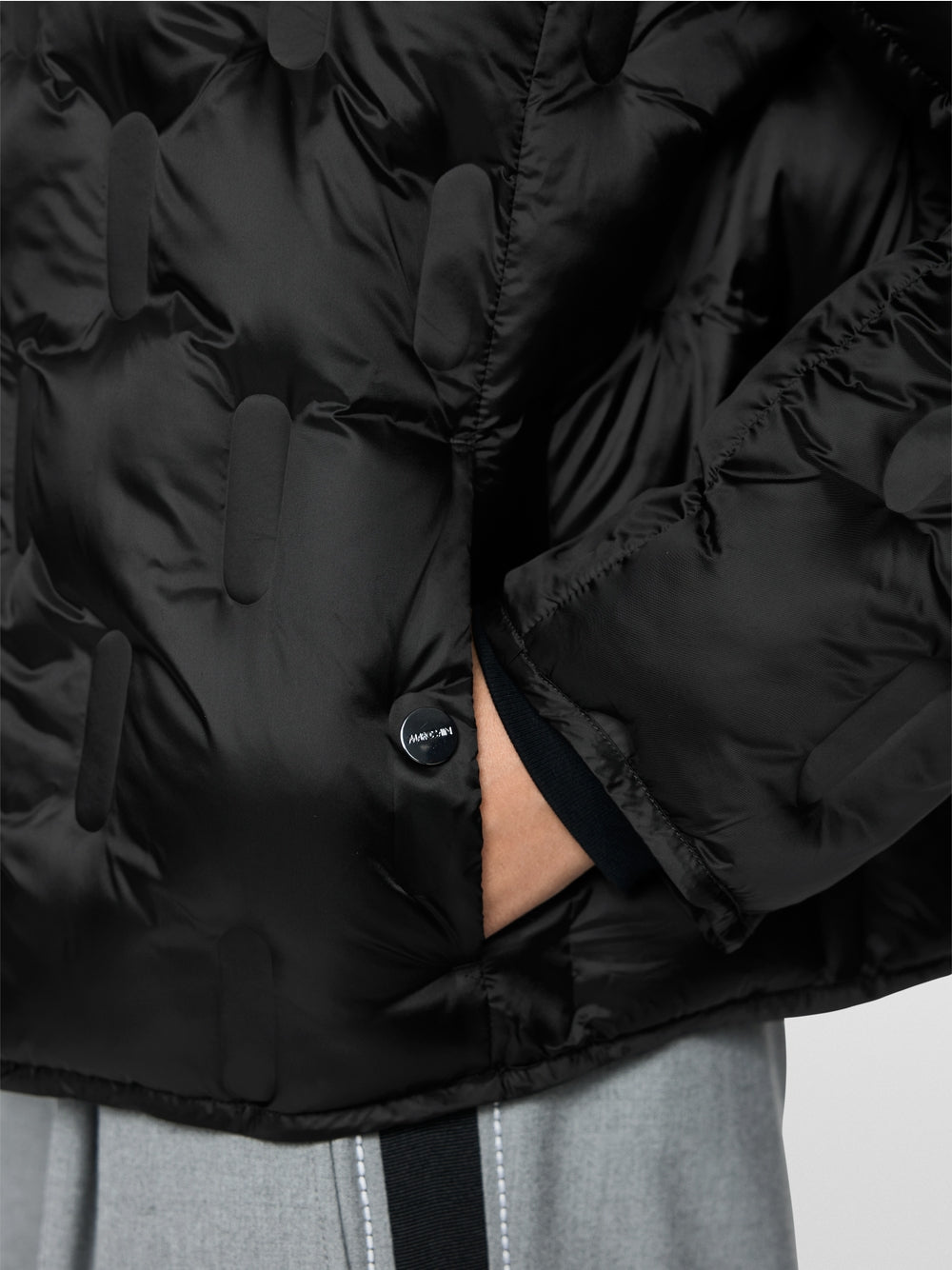 Marc Cain Black Quilted Jacket with Synthetic Down