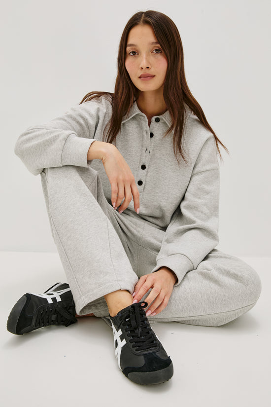 Rails long sleeve collared top Barlow
