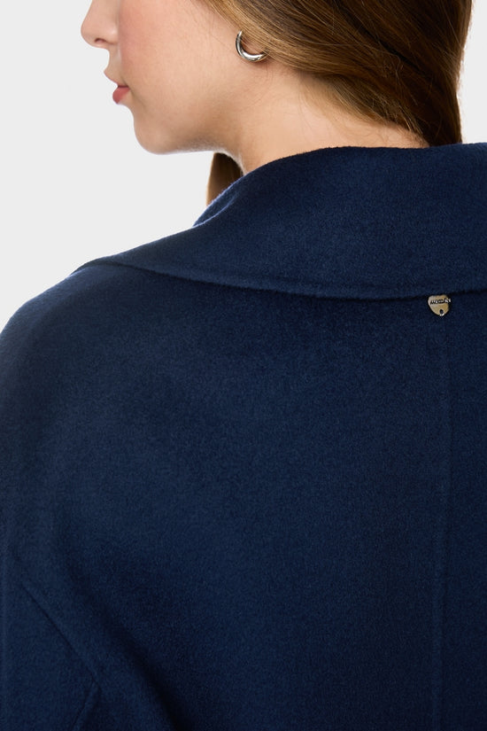 Marc Cain Midnight Blue Short Wool Coat