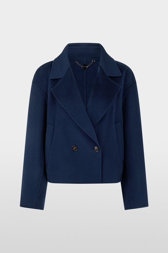 Marc Cain Midnight Blue Short Wool Coat