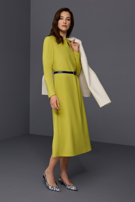 Marc Cain Apple Green A-Line Midi Dress