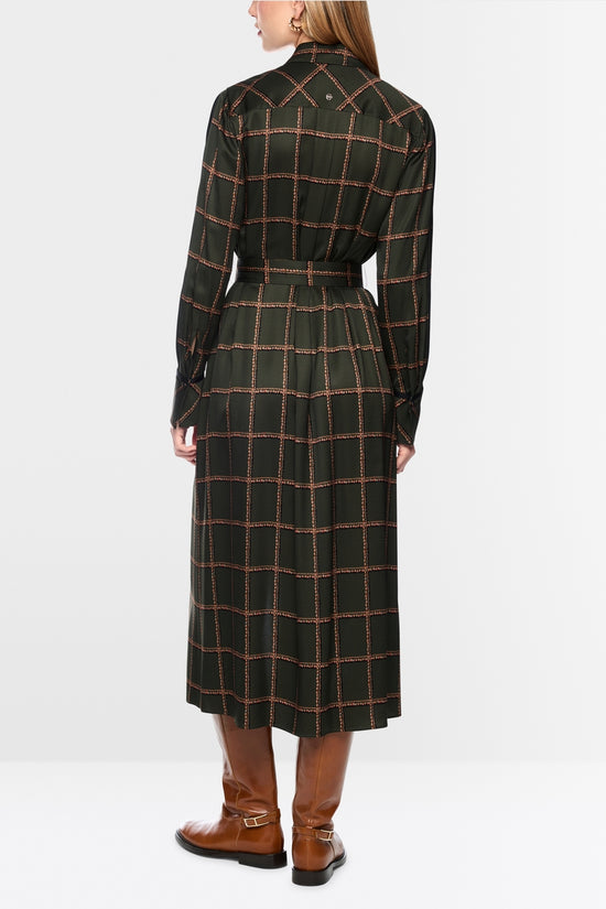 Marc Cain Forest Printed Viscose Dress with Belt