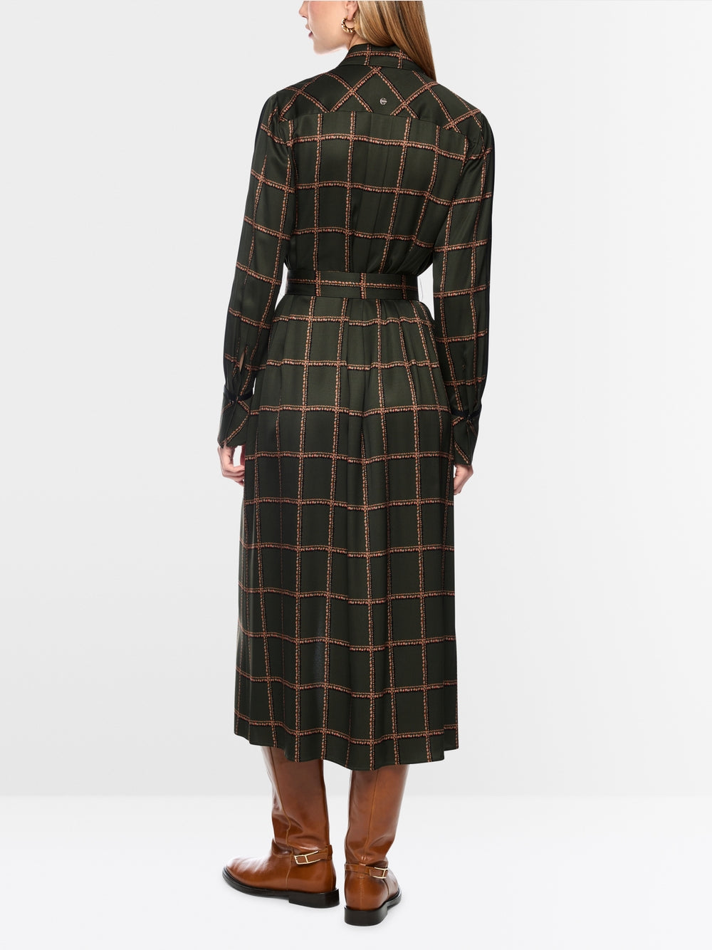 Marc Cain Forest Printed Viscose Dress with Belt
