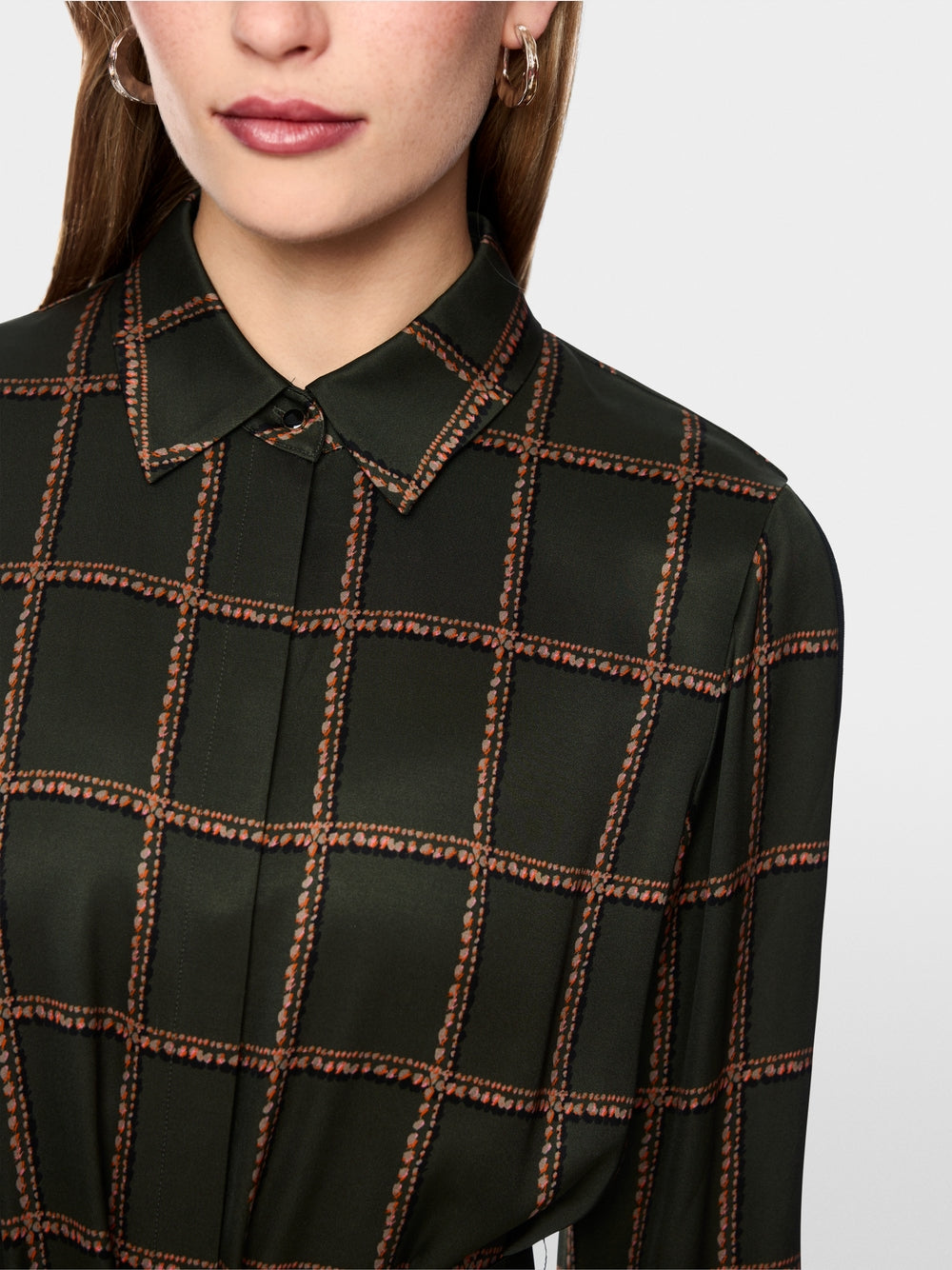 Marc Cain Forest Printed Viscose Dress with Belt