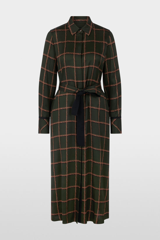 Marc Cain Forest Printed Viscose Dress with Belt
