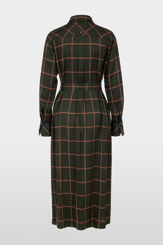 Marc Cain Forest Printed Viscose Dress with Belt