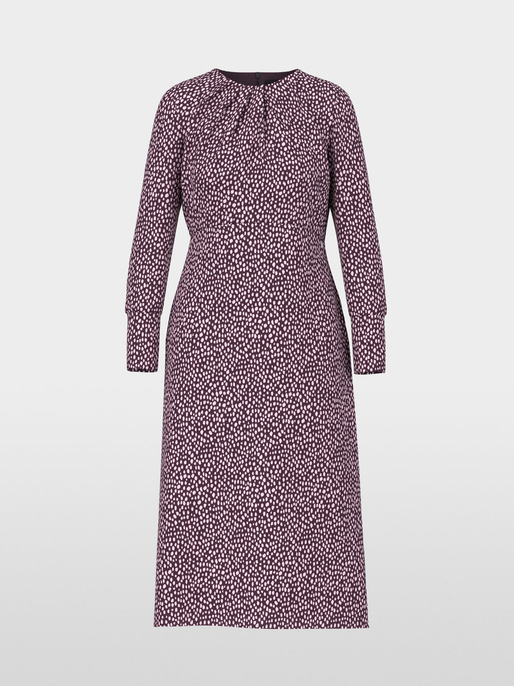 Marc Cain Wine Maxi dress with Polka Dot Print