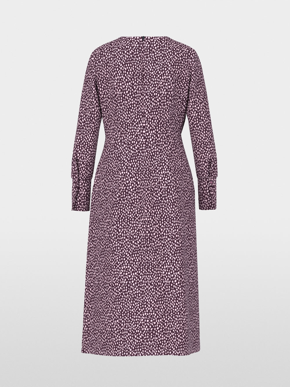 Marc Cain Wine Maxi dress with Polka Dot Print