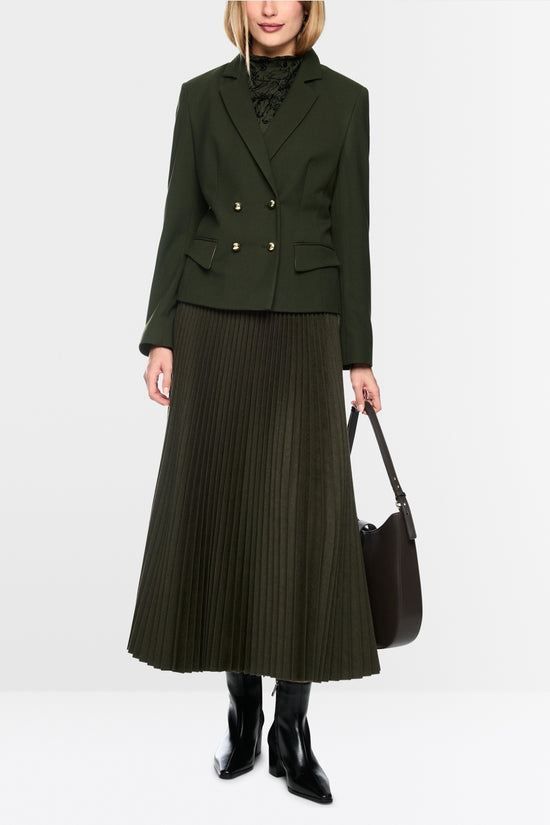 Marc Cain Forest Fitted Double-Breasted Jacket 