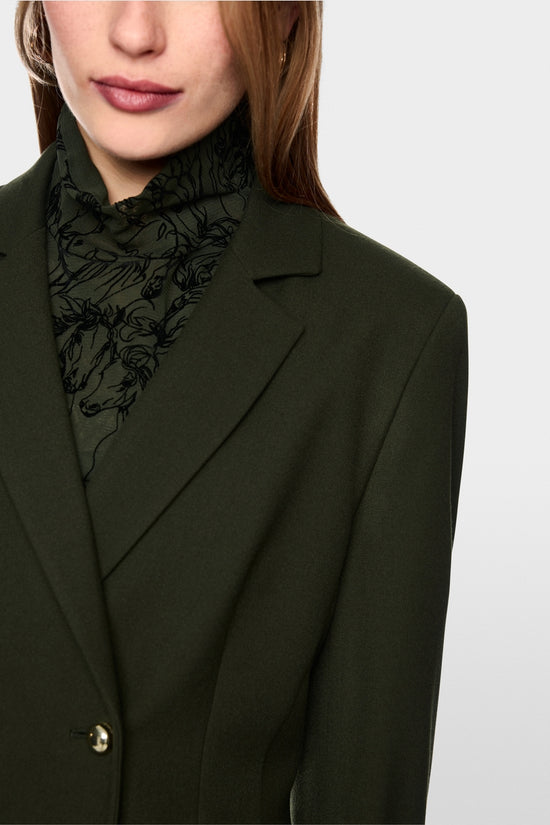 Marc Cain Forest Fitted Double-Breasted Jacket 