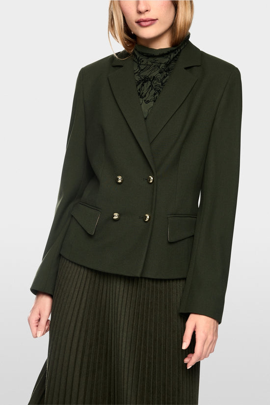 Marc Cain Forest Fitted Double-Breasted Jacket 