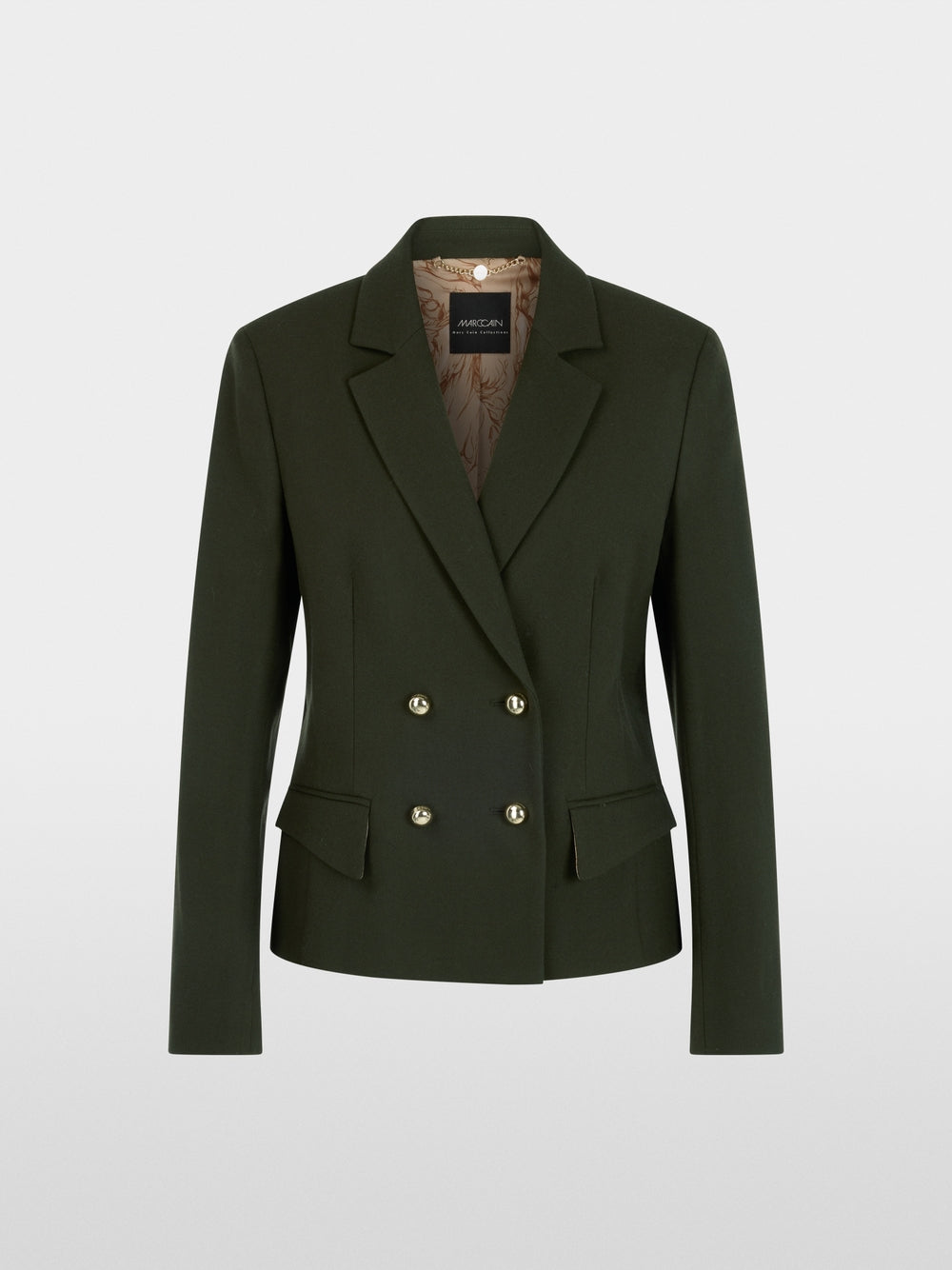Marc Cain Forest Fitted Double-Breasted Jacket 