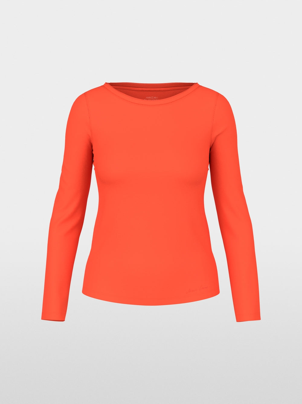 Marc Cain Tigerlily Top with Silk Neck Trim
