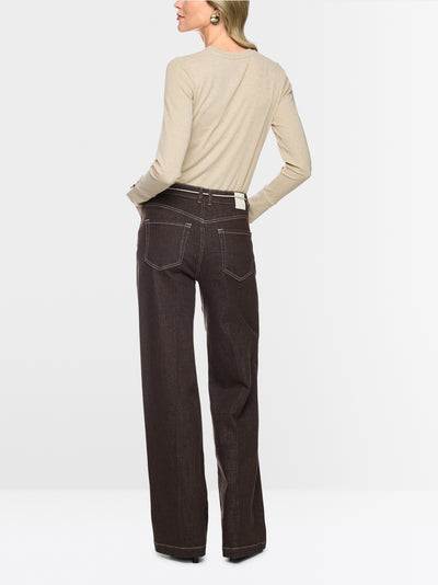 Marc Cain Ecru Long Sleeved Lurex Top BC48.24 J33