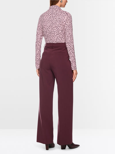 Marc Cain Pink Long-Sleeved Shirt with Polka Dot Print BC8.76 J26