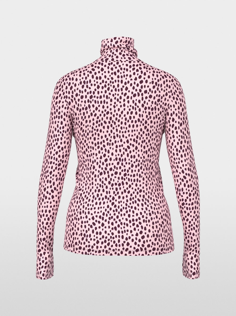 Marc Cain Pink Long-Sleeved Shirt with Polka Dot Print