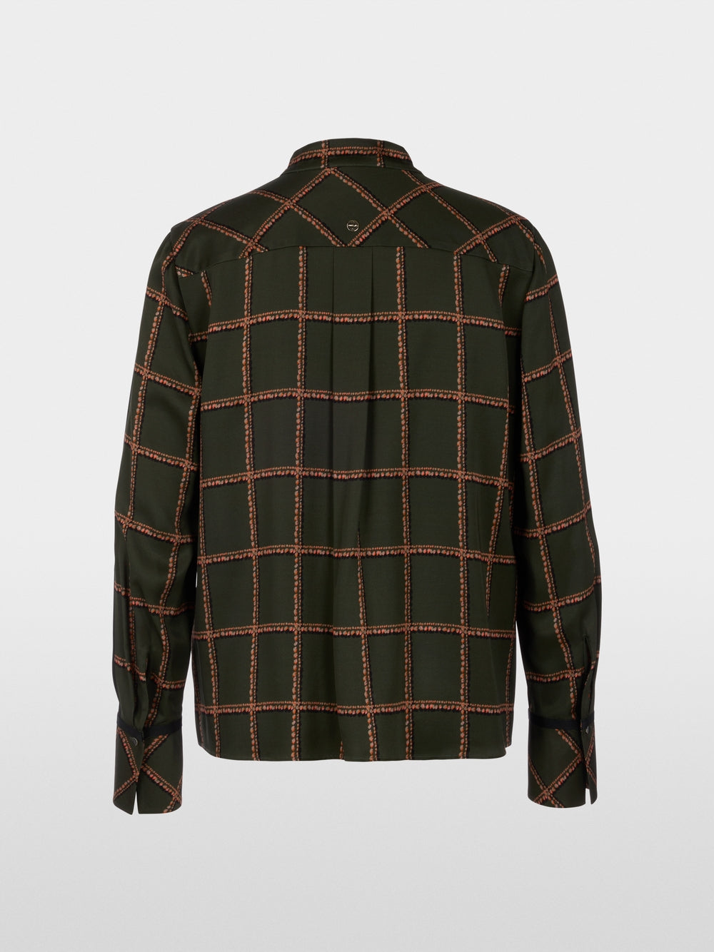 Marc Cain Forest Check Printed Viscose Blouse