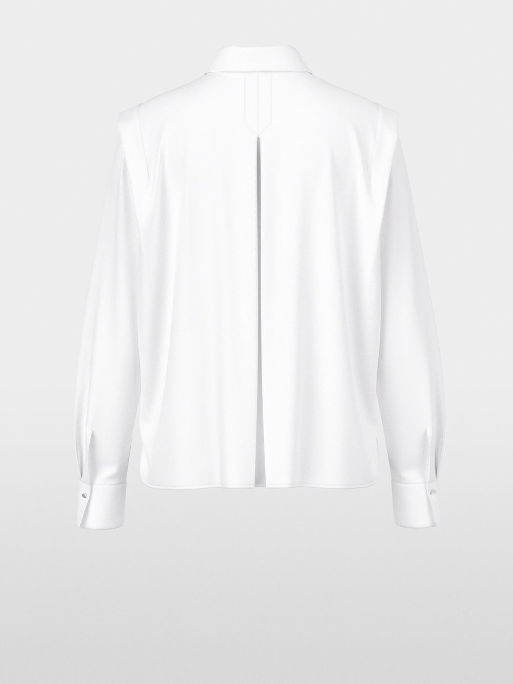 Marc Cain White Blouse in Lightweight Stretch Cotton