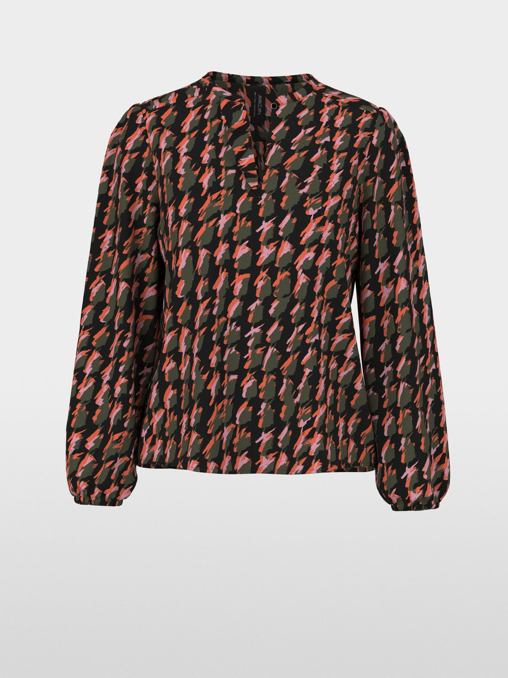 Marc Cain Tigerlily Abstract Houndstooth Blouse