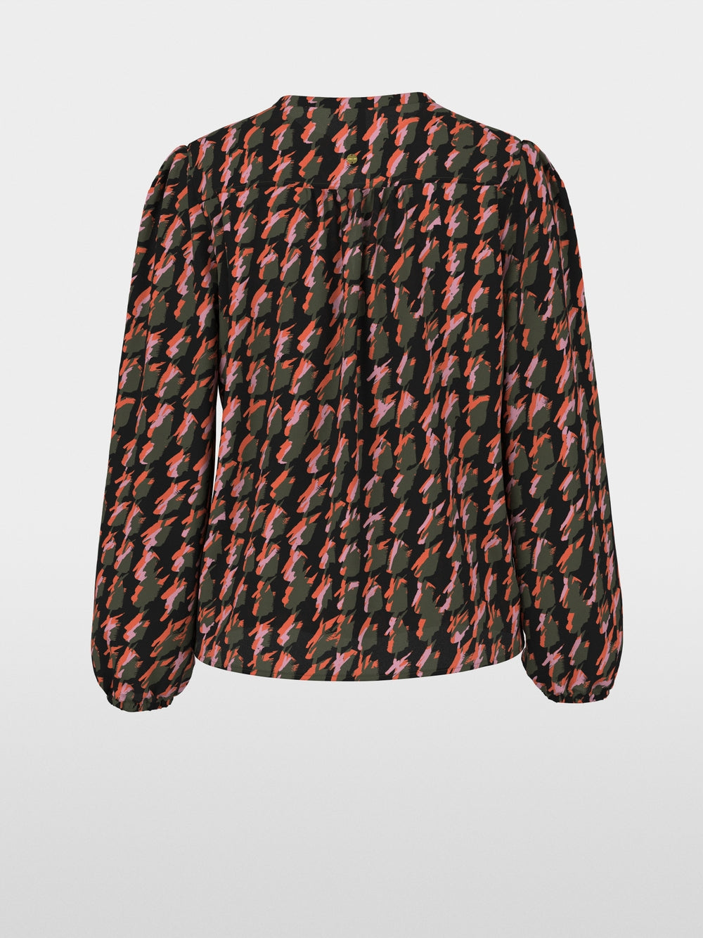 Marc Cain Tigerlily Abstract Houndstooth Blouse