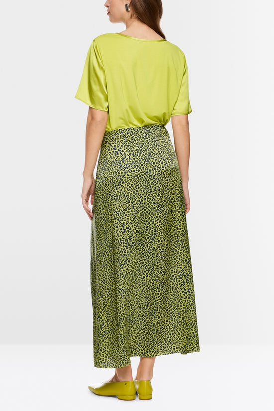 Marc Cain Green Short Sleeve Silk Jersey Top