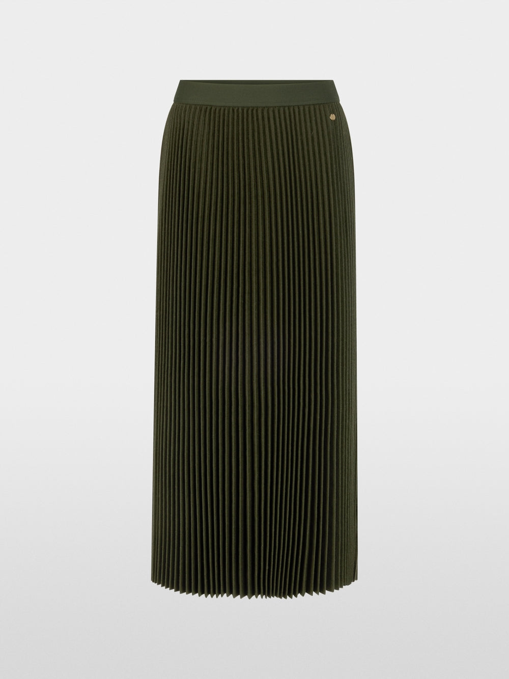 Marc Cain Forest Boiled Wool Midi Skirt