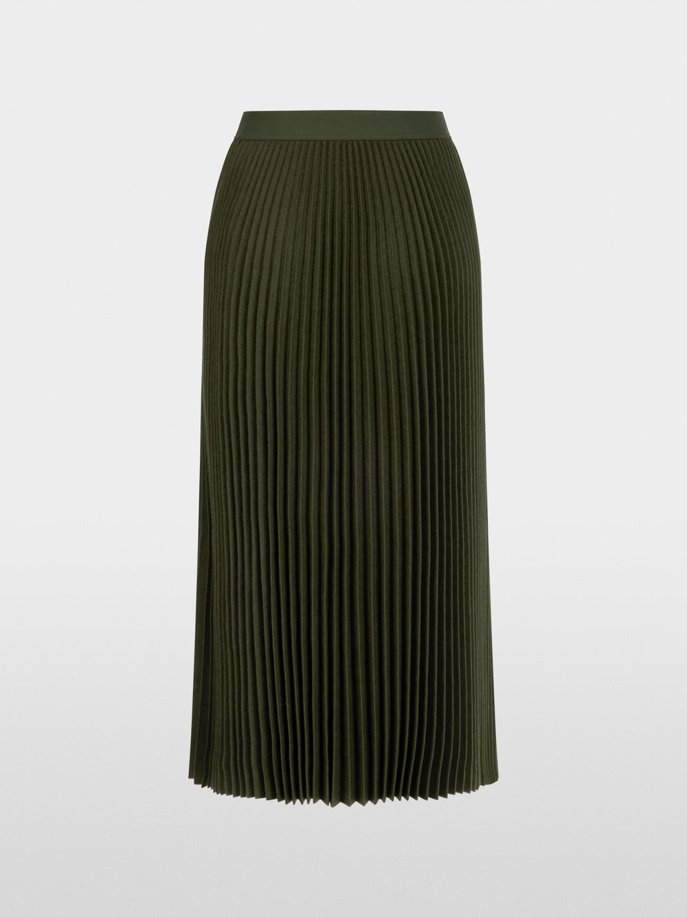 Marc Cain Forest Boiled Wool Midi Skirt