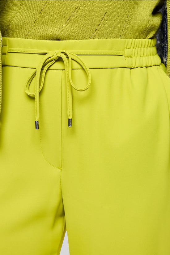 Marc Cain Apple Green Washington Wide Leg Pull-On Trousers