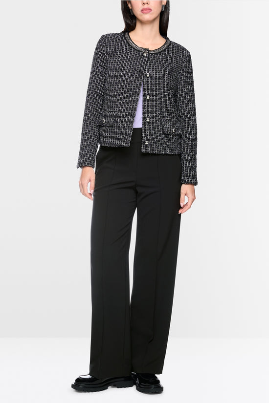Marc Cain Black Washington Wide Fit Pull-On Trousers