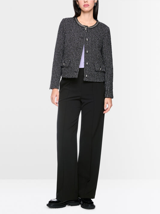 Marc Cain Black Washington Wide Fit Pull-On Trousers