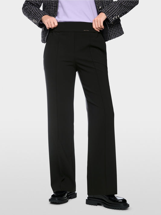 Marc Cain Black Washington Wide Fit Pull-On Trousers