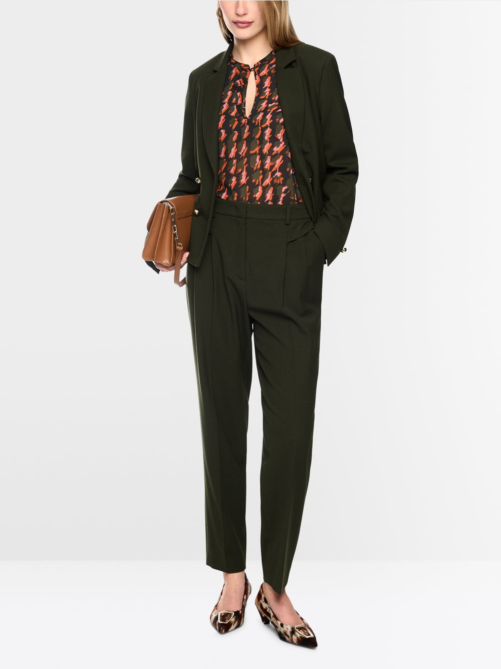 Marc Cain Forest FAQUS Trousers with Crease BC81.56 W29