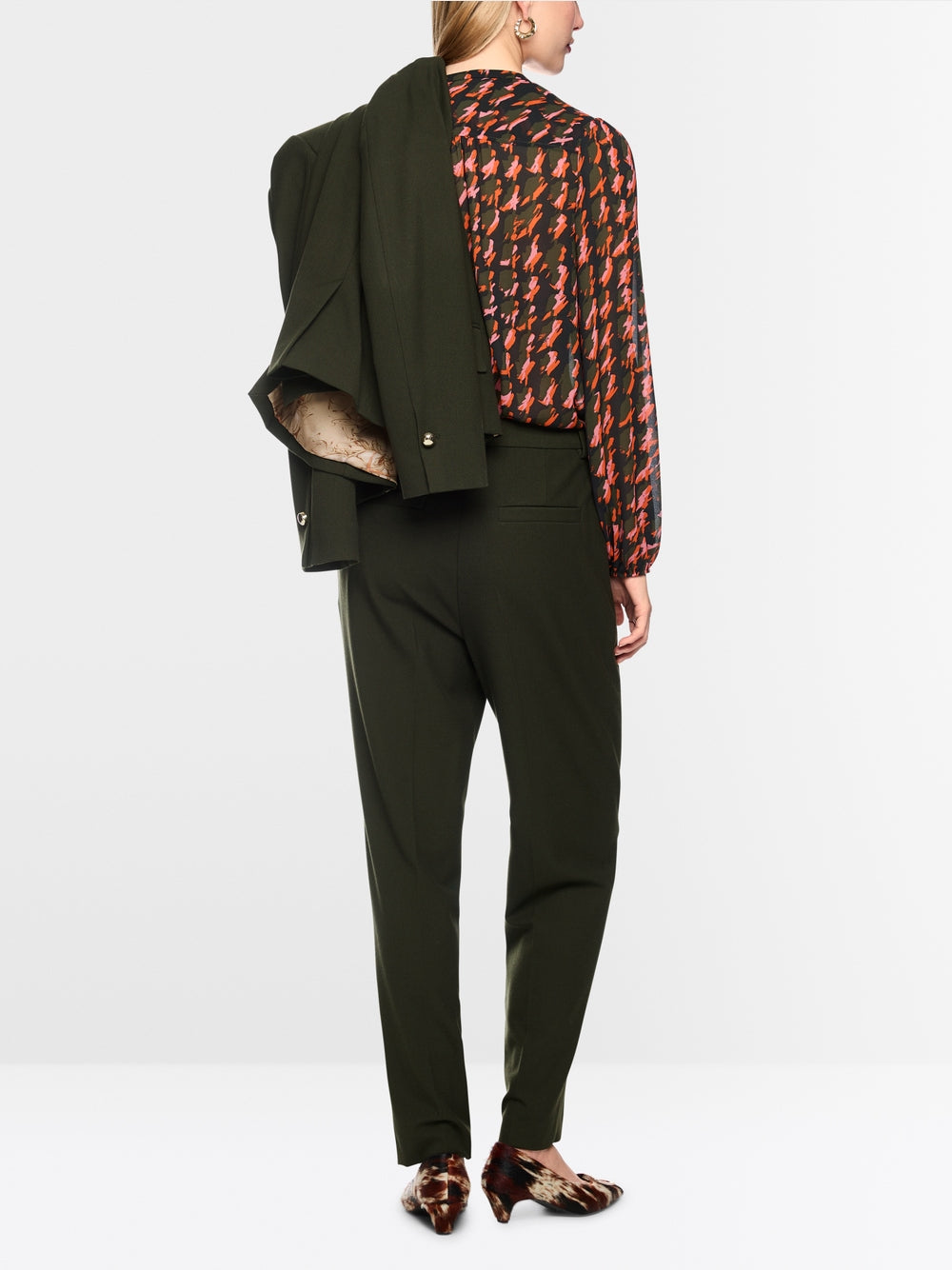 Marc Cain Forest FAQUS Trousers with Crease BC81.56 W29