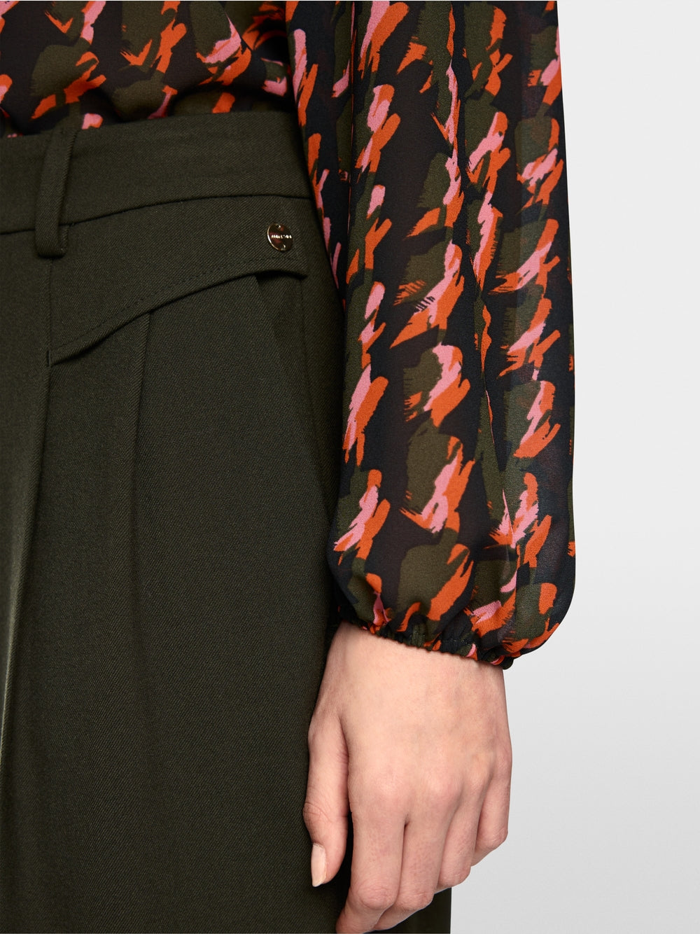 Marc Cain Forest FAQUS Trousers with Crease BC81.56 W29