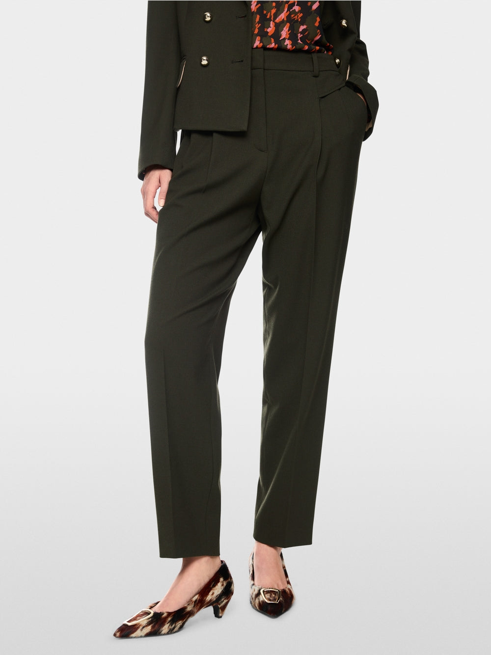 Marc Cain Forest FAQUS Trousers with Crease BC81.56 W29